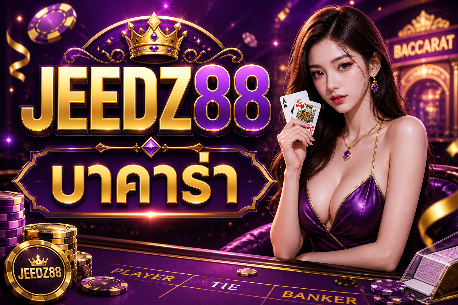 JEEDZ88 บาคาร่า เว็บตรงตัวตึง เล่นง่าย ได้เงินจริง สายปั่นห้ามพลาด